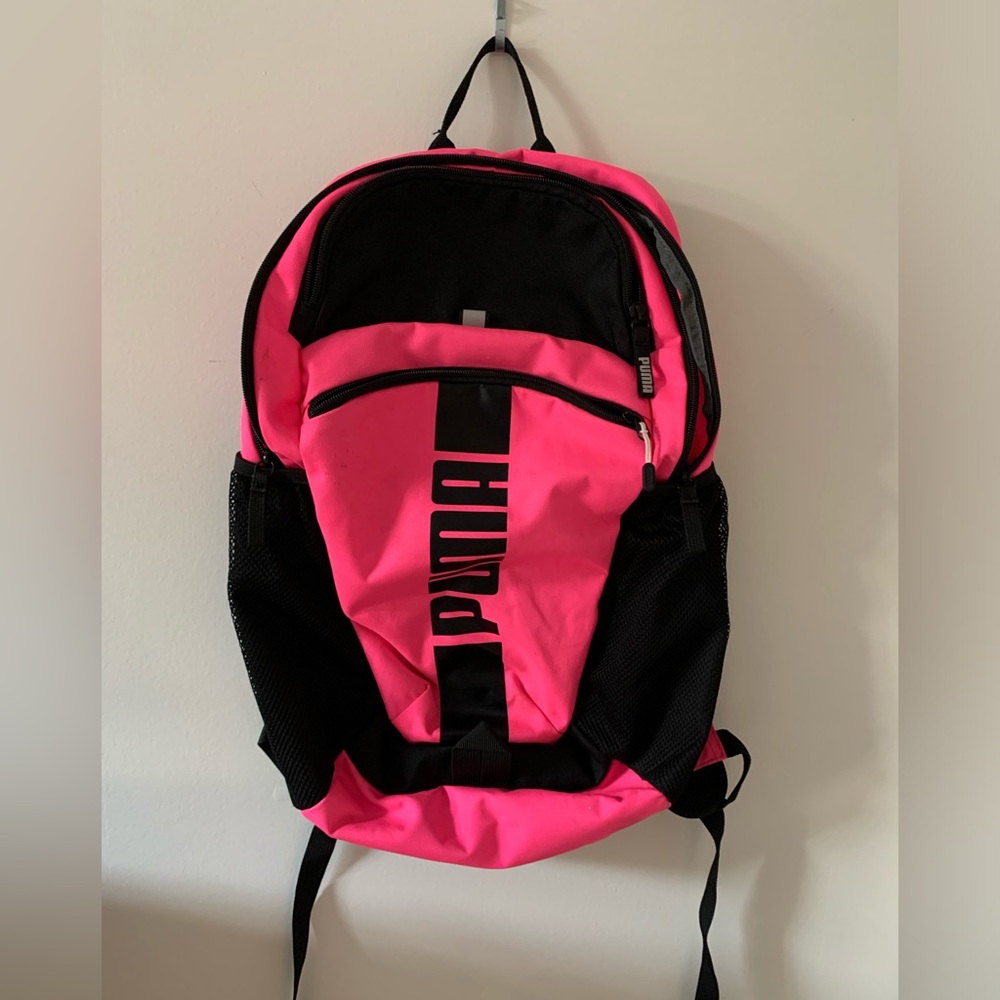 PUMA pink & black backpack